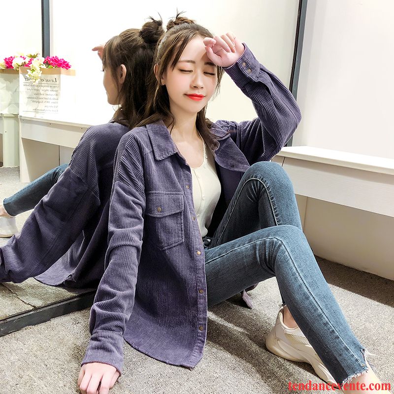 Veste En Cuir Courte Femme Pardessus Rouge Blouson L'automne Rétro Longues Femme Pure Mode Rose Décontractée Violet
