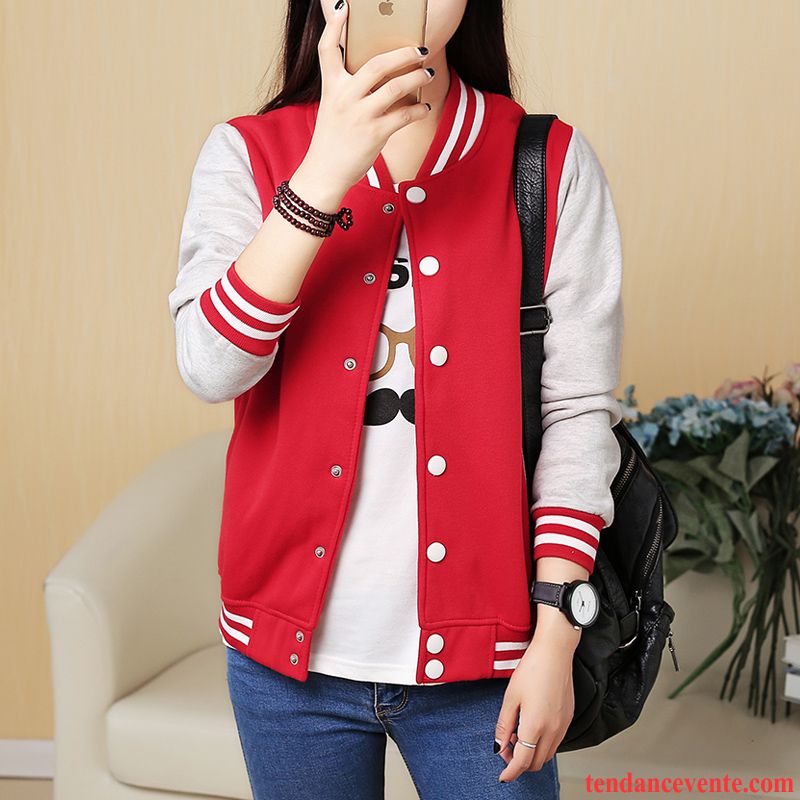 Veste Femme Cuir Blouson Renforcé Étudiant Fantaisie Longues L'automne Broderie Vêtements De Baseball Taillissime Courte Femme Pardessus Printemps Hiver