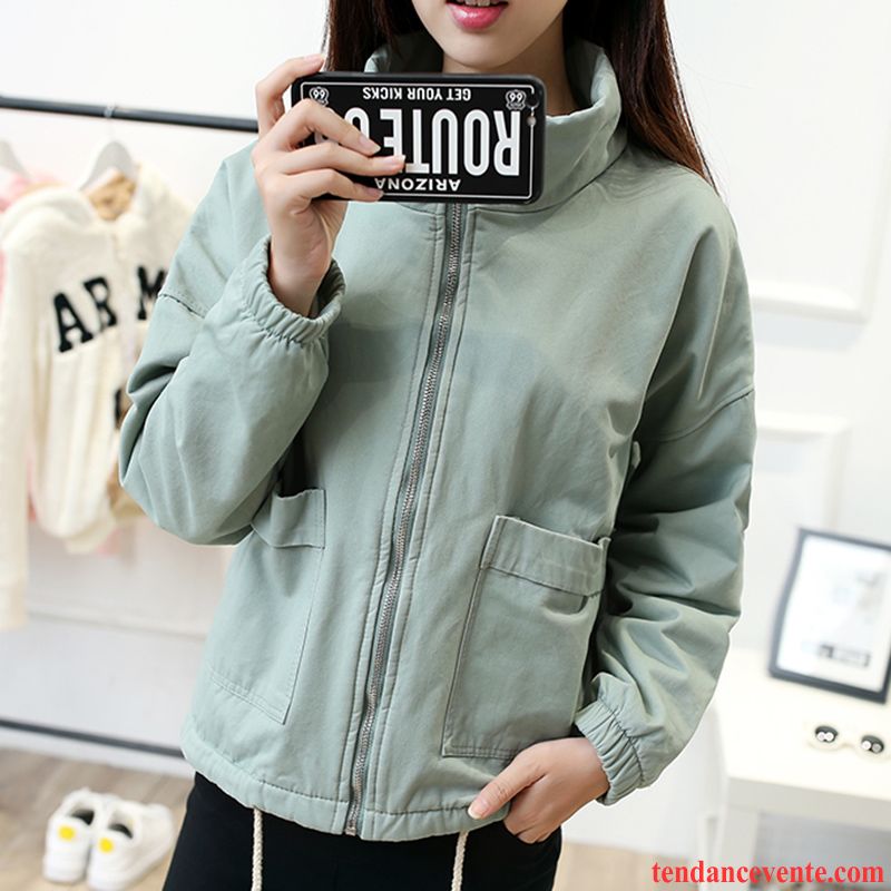 Veste Femme Solde Baggy Bureau Veste Femme Plus De Velours Longues L'automne Pardessus Vêtements D'hiver Étudiant Pas Cher