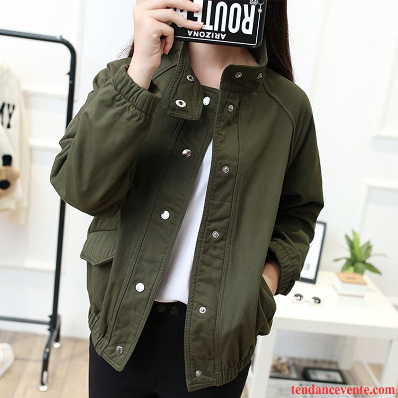 Veste Femme Solde Baggy Bureau Veste Femme Plus De Velours Longues L'automne Pardessus Vêtements D'hiver Étudiant Pas Cher
