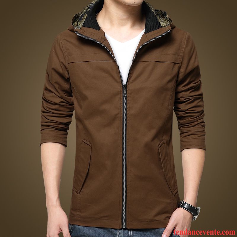 Veste Homme Sport Plus De Velours Homme Jeunesse Renforcé Pardessus Hiver L'automne Veste Tendance Décontractée