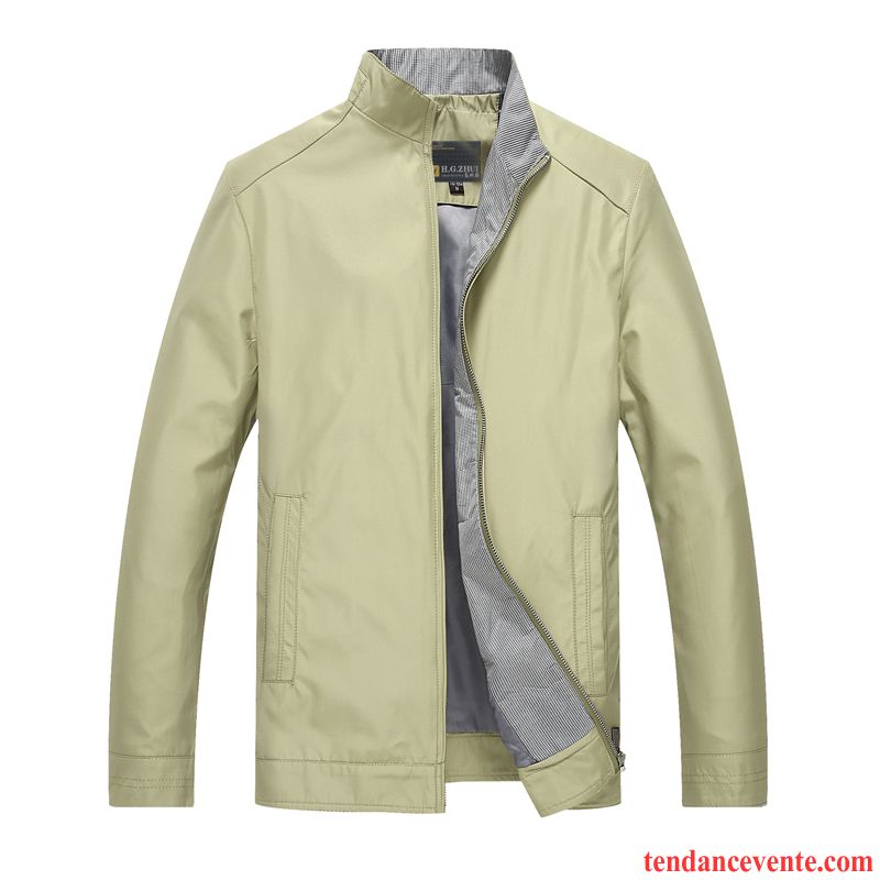 Veste Manche Cuir Homme L'automne Renforcé Homme Pardessus Hiver Veste