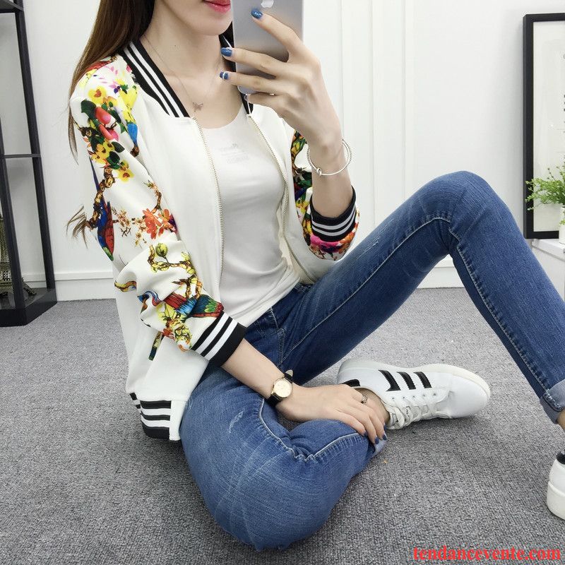 Veste Noire Cintrée Vêtements De Baseball Tendance Étudiant L'automne Longues Femme Slim Printemps Décontractée Courte Veste Pardessus Bisque