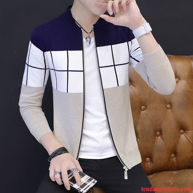 Veste Pour Homme Hiver Une Veste L'automne Printemps Homme Bleu Pardessus Décontractée Beau T-shirt Tendance Violet