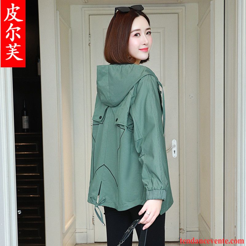 Vestes Femme Une Veste Courte L'automne Printemps Tendance Taillissime Vert