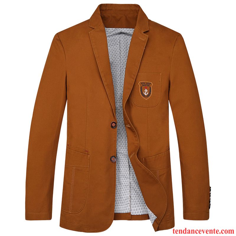 Vetement En Cuir Homme Pardessus Slim Printemps Britanique Costume L'automne Décontractée Une Veste Homme Vente