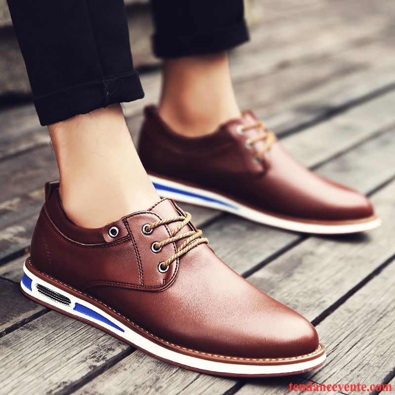 Acheter Des Derbies Homme Tendance Homme Plus De Velours Jeunesse Décontractée Entreprise Tous Les Assortis Hiver Angleterre Chaussures En Coton Blé