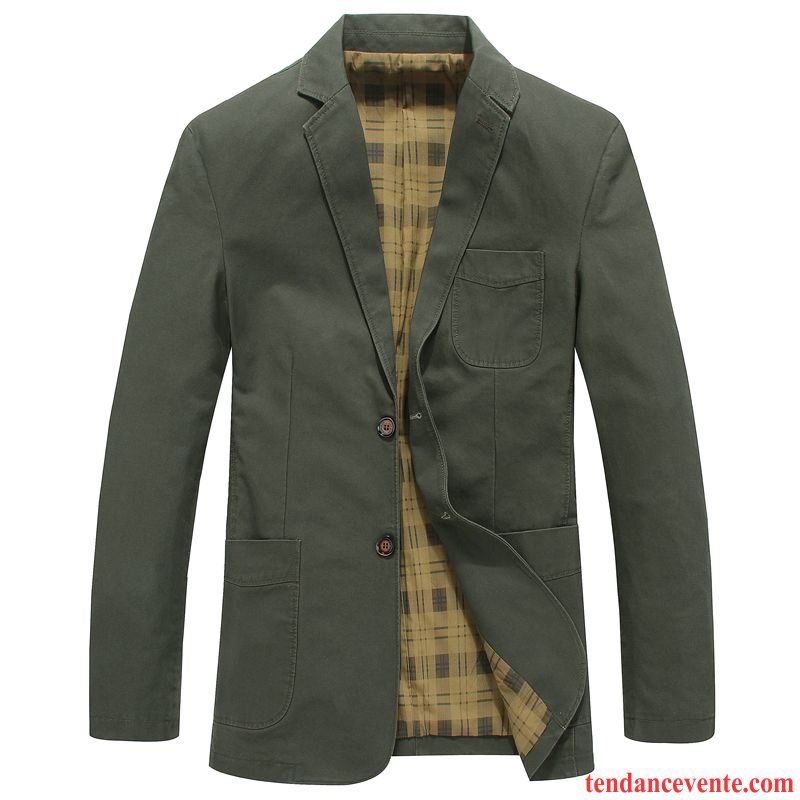 Blazer Cuir Matelassé Homme Décontractée L'automne De Travail Matelassé Homme Une Veste Costume Pardessus Slim Pas Cher