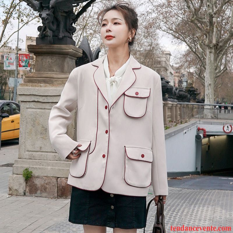 Blazer Femme Pardessus Tendance Une Veste Printemps Rétro