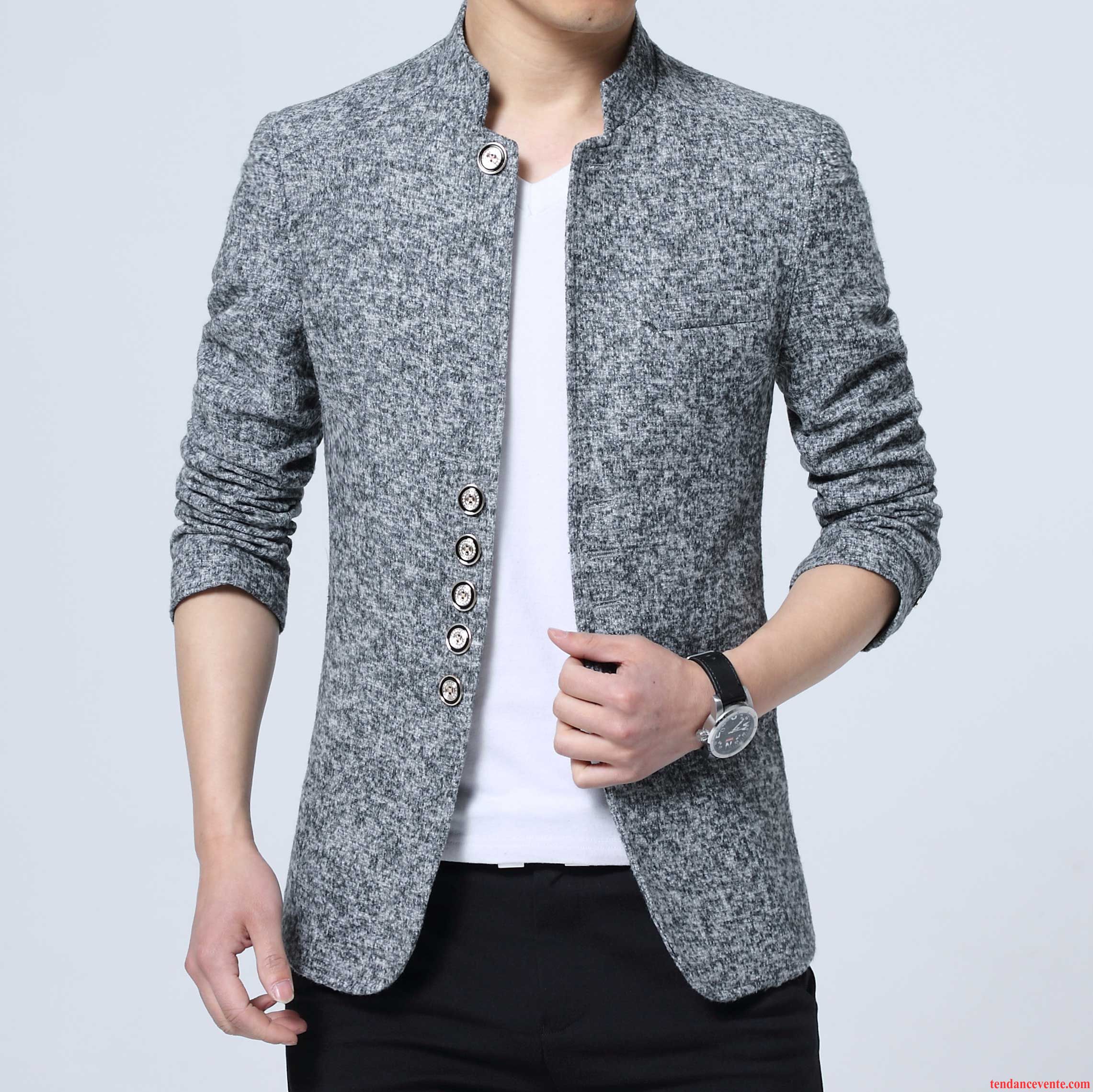 Blazer Homme Jeunesse Pardessus Décontractée Slim Tendance Beau