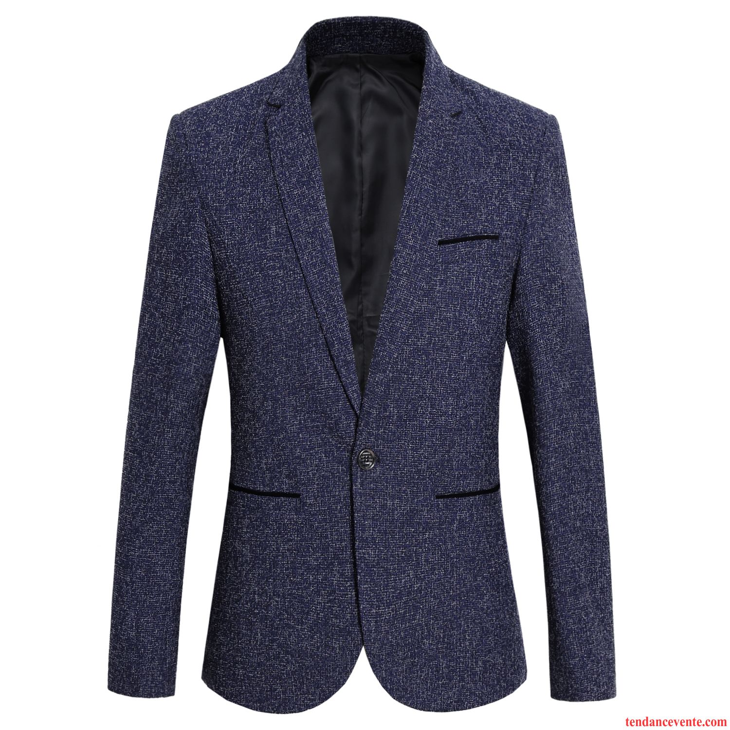 Blazer Homme Slim Costume Pardessus Décontractée Tendance Tous Les Assortis Bleu