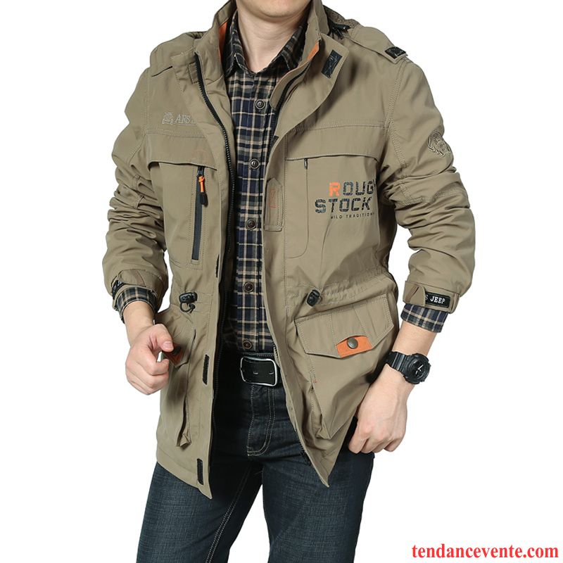 Blouson Homme En Solde Homme Longue Printemps Veste Jeunesse Pardessus Une Veste L'automne Pérou