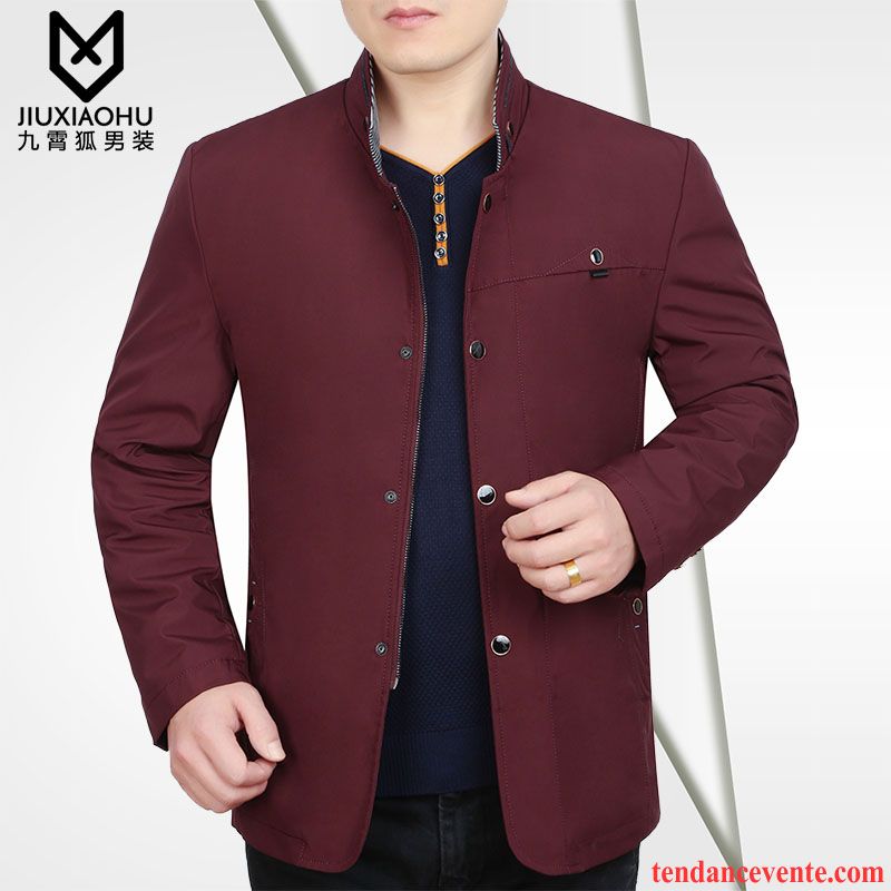 Blouson Imitation Cuir Homme Homme Veste Pardessus L'automne Renforcé Slim Jeunesse Une Veste Printemps Hiver Décontractée Noir