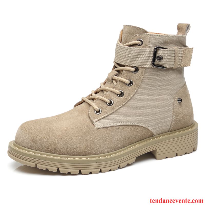 Bottes Homme Bureau Bottes Courtes Angleterre L'automne Femme Tendance