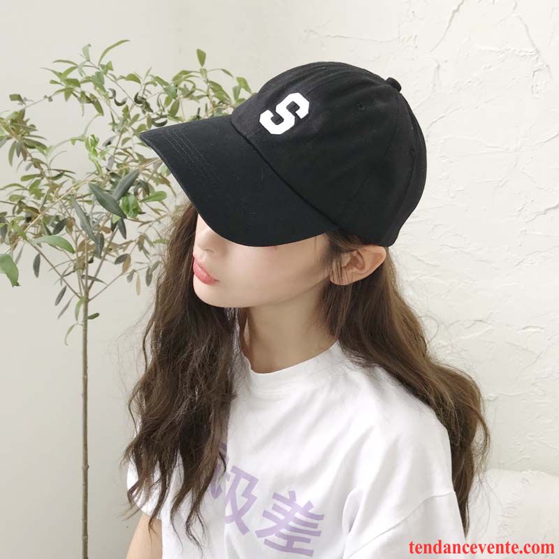 Casquette / Chapeau Femme Casquette De Baseball Tendance Été Loisir Rue Ombre Noir