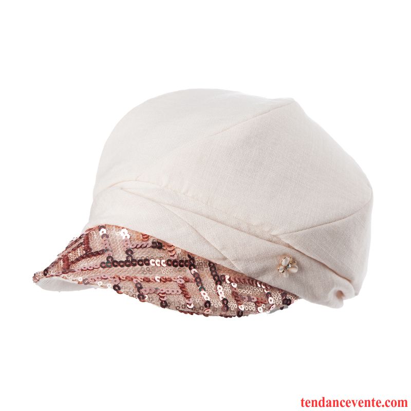 Casquette / Chapeau Femme Été Mode Crème Solaire Peintre Ombre Paillettes