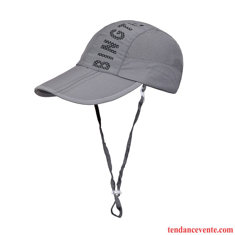 Casquette / Chapeau Homme Casquette De Baseball Femme Ombre Loisir De Plein Air Été Gris Foncé