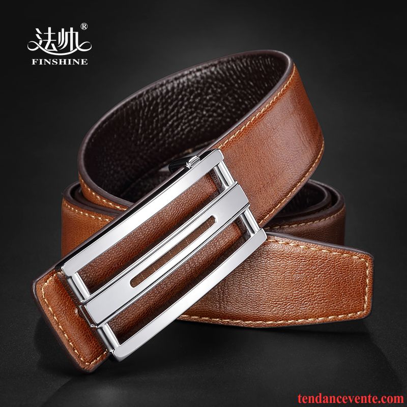 Ceinture Homme Mode Étudiant Tendance Lisse Jeunesse All-match Bleu Jaune Marron