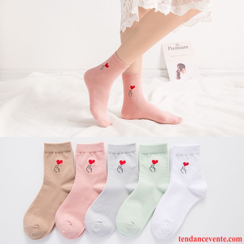 Chaussette Femme Chaussettes En Coton Vent De L'université Chaussette Longue Milieu Sport Mince