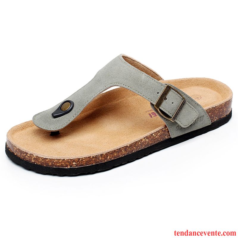 Chaussons Tongs Homme Plage Tous Les Assortis Mode Taillissime Fantaisie Été Gris