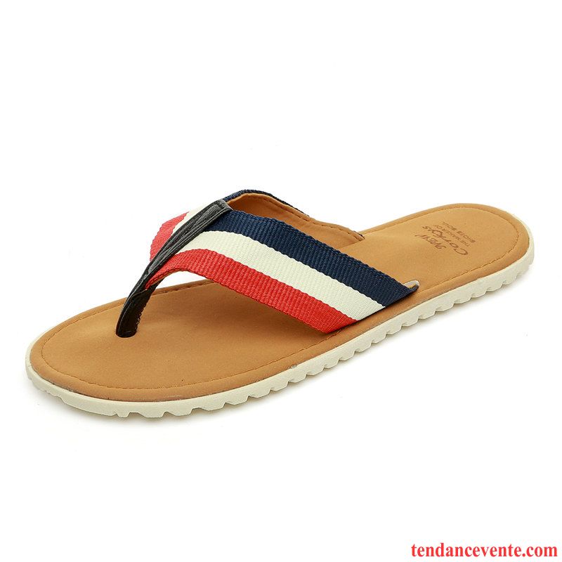 Chaussure Pantoufle Homme Solde Angleterre Homme Décontractée Antidérapant Chaussons Mode Plage Personnalité De Plein Air Tendance Étudiant Été