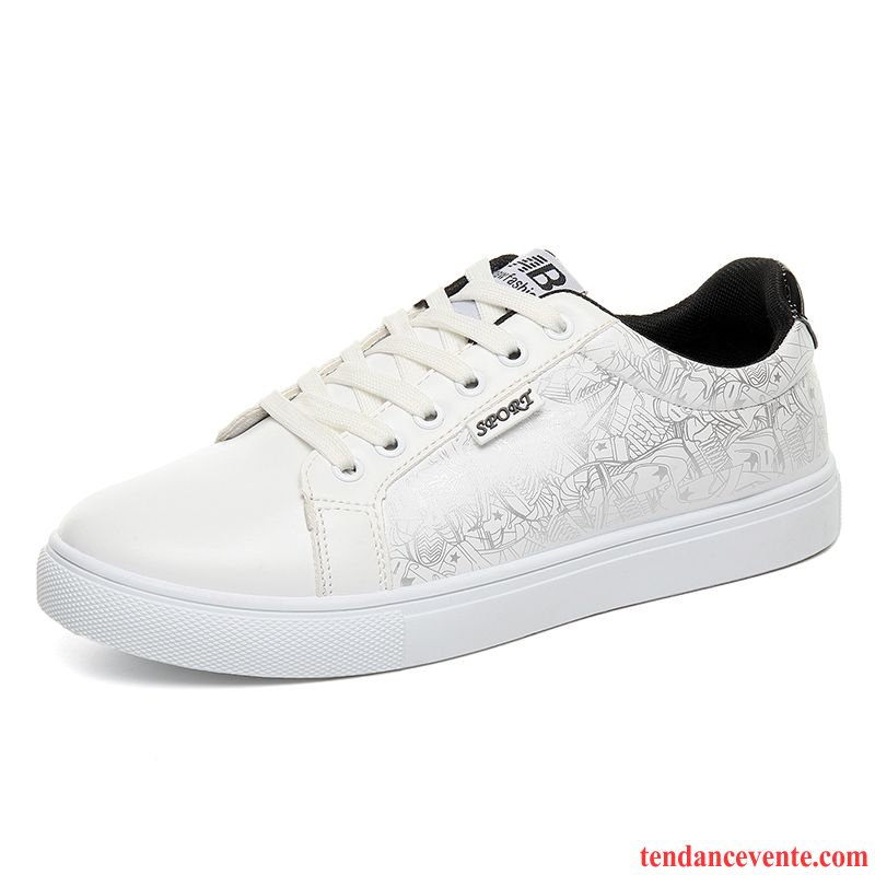 Chaussures Homme Pas Cher Homme Sport Tendance Printemps Blanc Décontractée Jeunesse Basse