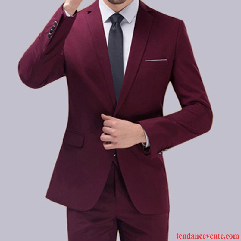 Costume Complet Homme Mariage Beau Hiver Tendance Ensemble Homme Costume Décontractée Mariage