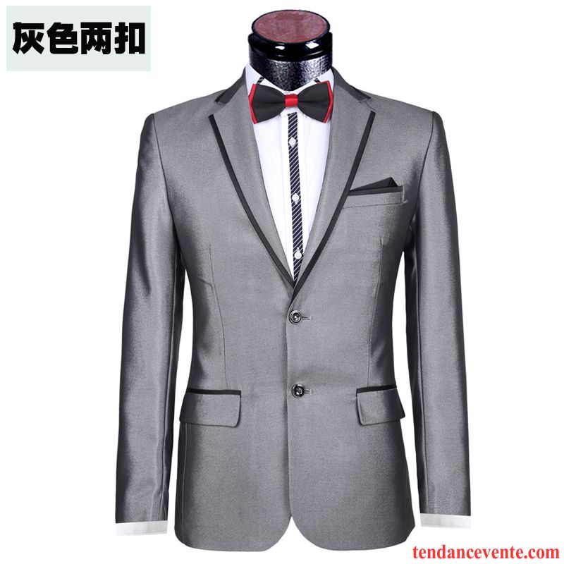 Costume Mariage Sur Mesure Été Costume Slim Homme De Travail Jeunesse Ensemble Mariage L'automne