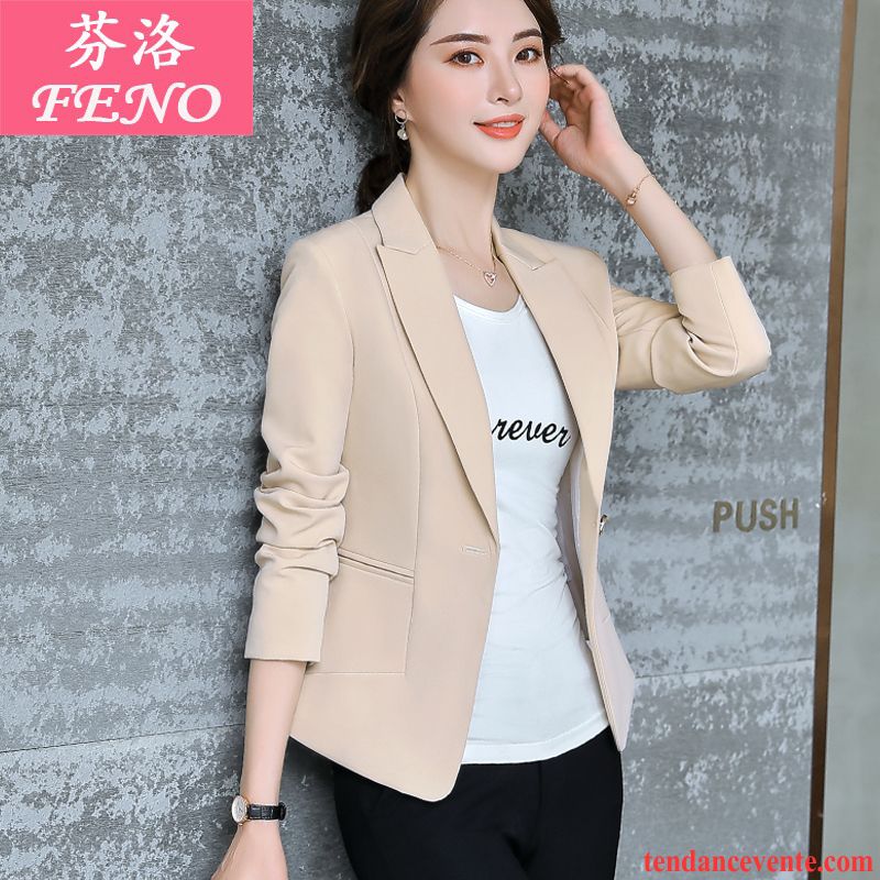 Costumes Blazer Femme Décontractée Printemps Longues Slim Professionnel Mince