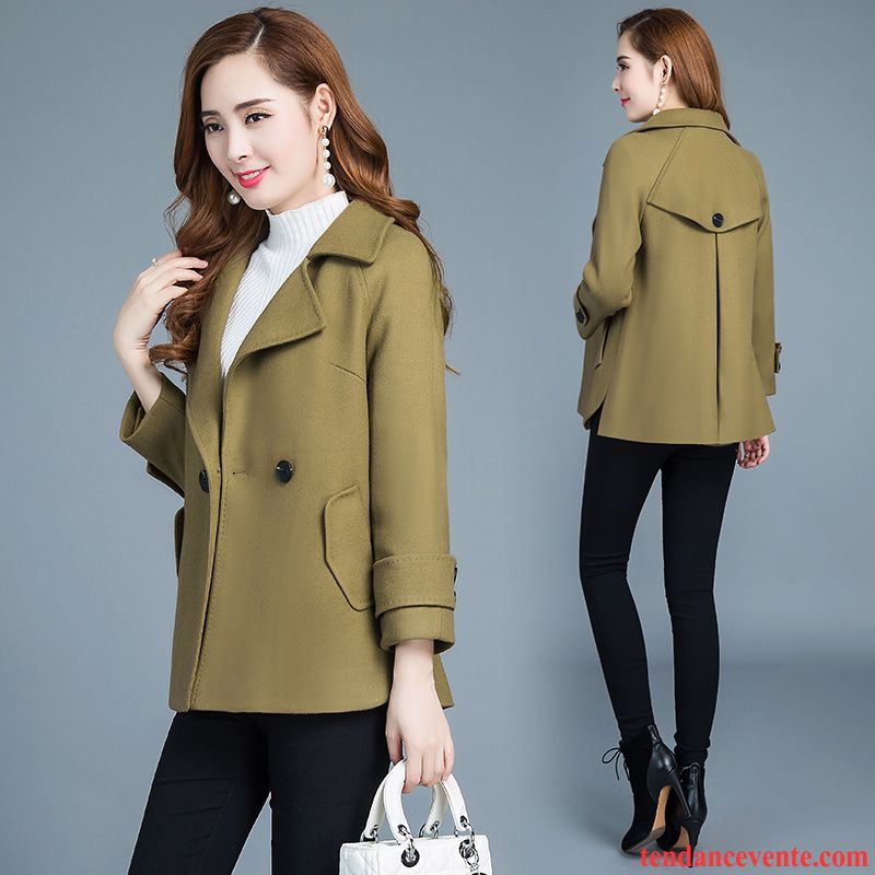 Costumes Blazer Femme Vêtements D'hiver Trier Les Boutons Tendance Manteau L'automne Pardessus Vert