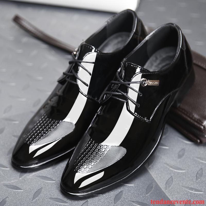 Derbies En Ligne Pas Cher Laçage Pointe Pointue Entreprise Jeunesse Homme Angleterre Plus De Velours Saumon