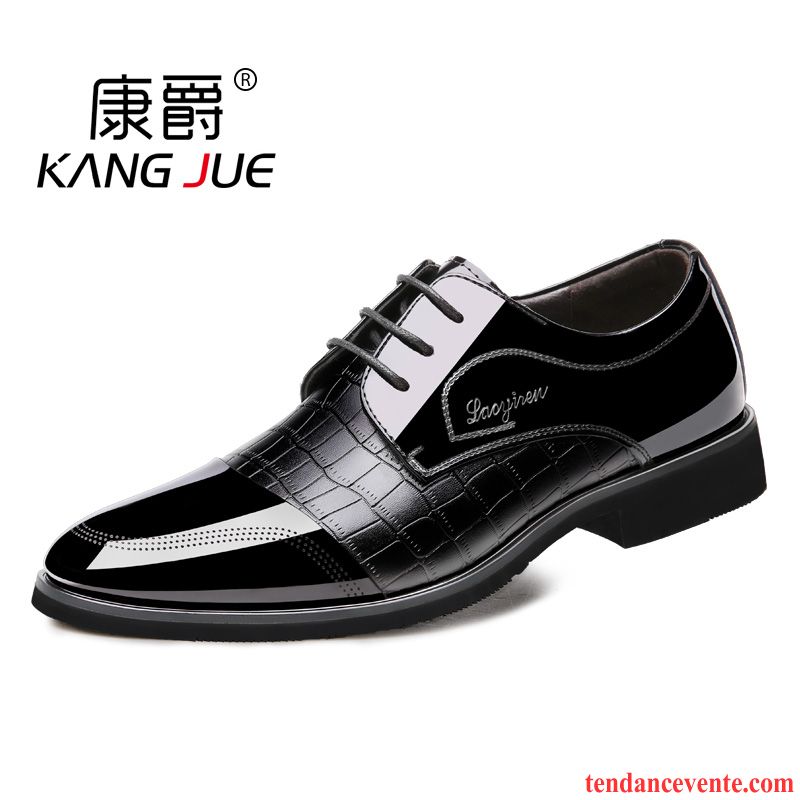 Derbies Hiver Homme Décontractée Cuir Véritable Homme Tendance Chaussures De Mariage Angleterre Printemps Entreprise Lavande