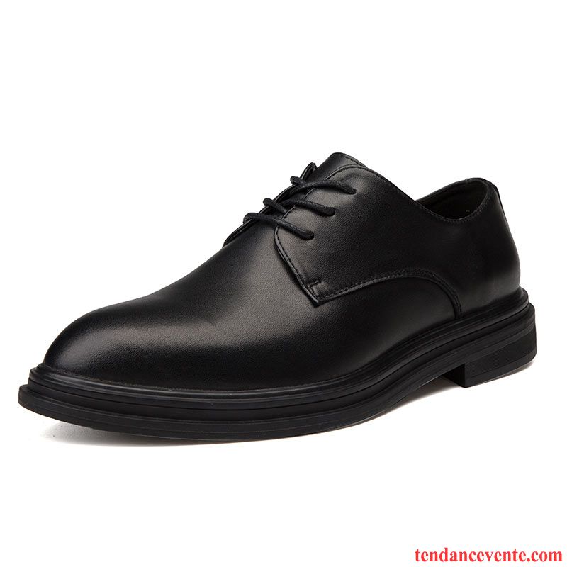 Derbies Homme Entreprise Mode Augmenté Mariée Classique Angleterre Noir