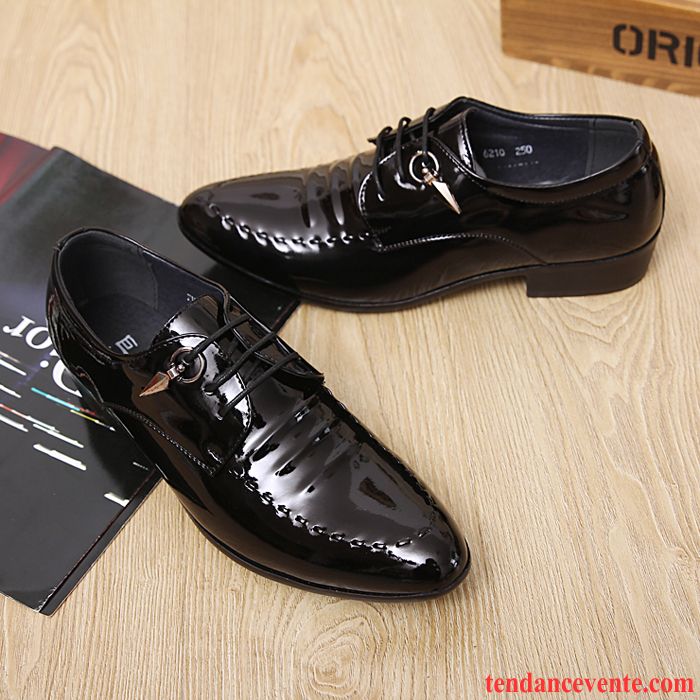 Derbies Homme Printemps Angleterre Décontractée Entreprise Jeunesse Blanc Noir