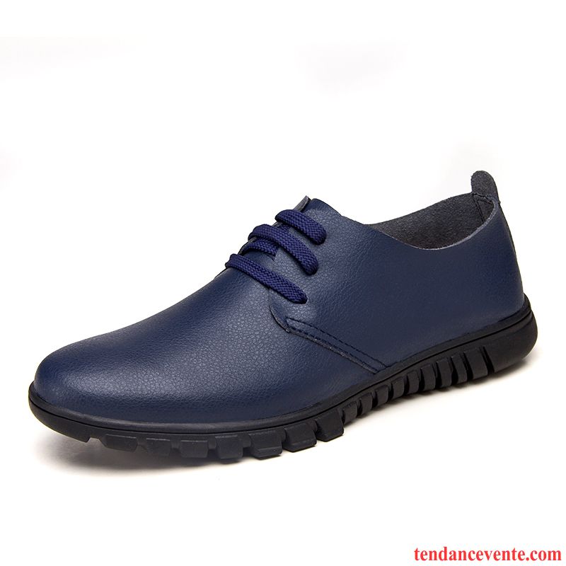 Derbies Homme Tendance Printemps Entreprise Décontractée Cuir Bleu Marin Noir