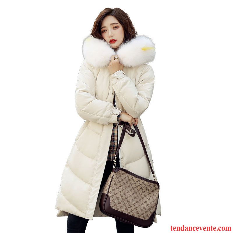 Doudoune Femme Baggy Tendance Confortable Hiver Tempérament Longue Blanc