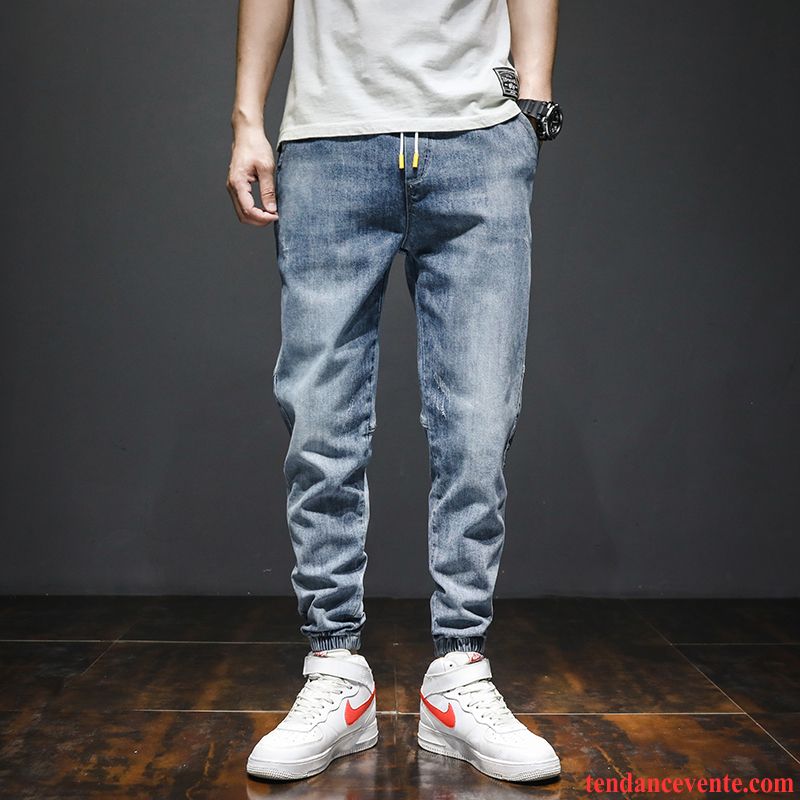 Jeans Homme Baggy Tendance Pantalon Printemps Harlan Bureau Bleu