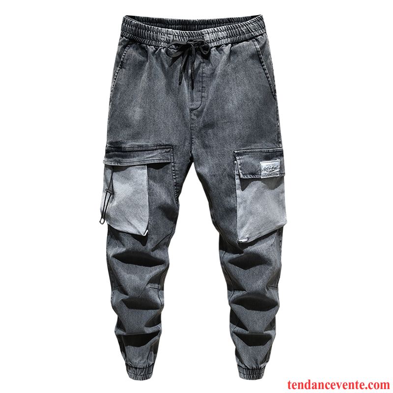 Jeans Homme Décontractée Bureau Baggy Légère Tendance Harlan Gris Foncé