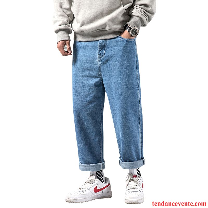 Jeans Homme Taillissime Tendance Baggy Tous Les Assortis Printemps Pantalon Bleu Clair