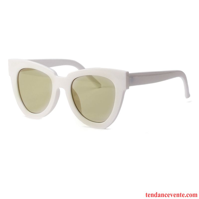 Lunettes De Soleil Femme Gros Rétro Transparent Petit Tir De Rue Réseau Blanc Rouge