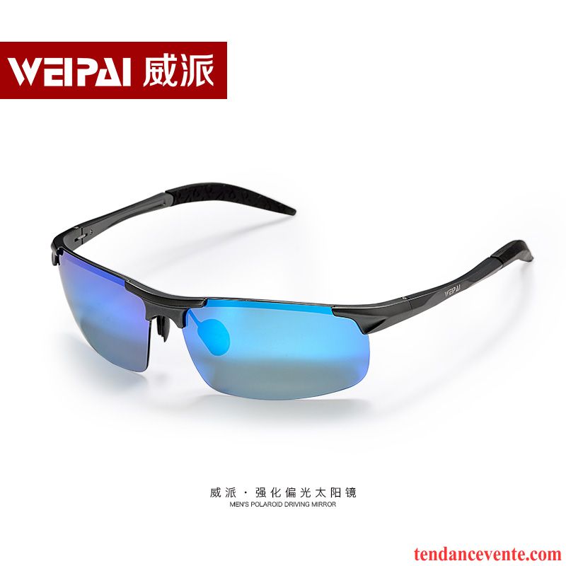 Lunettes De Soleil Homme Conduire Pêche Tendance Personnalité Chauffeur Myopie Bleu