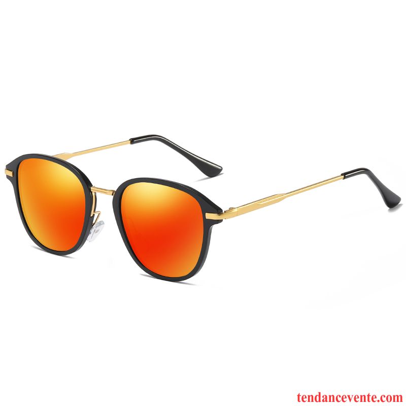 Lunettes De Soleil Homme Le Nouveau Femme Général Tendance Mode Ombre Noir Orange Rouge