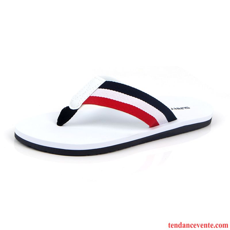 Magasin De Chaussure Pantoufle Plates Tendance Décontractée Angleterre Homme Plage Été Antidérapant Chaussons Soldes