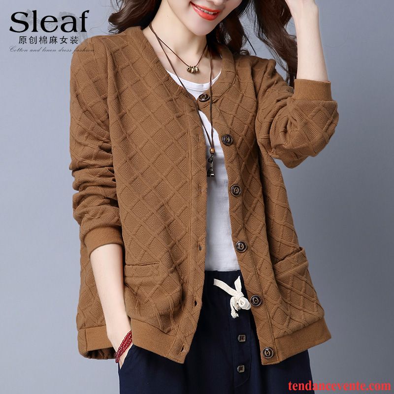 Manteau D Été Femme Baggy L'automne Col Rond Hiver Simple Pardessus Cardigan Longues Blouson Taillissime Pure Courte Femme Vêtements De Baseball Violet