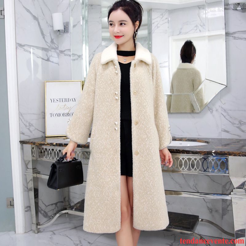 Manteaux Femme Vêtements D'hiver Baggy Mode Renforcé Chauds Longue Blanc Jaune Or