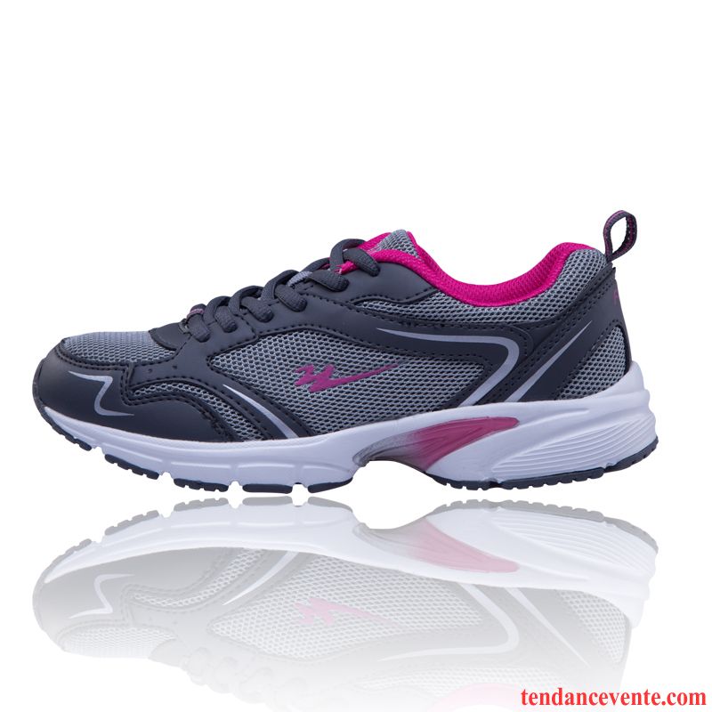 Marque De Chaussure De Running Confortable Femme Décontractée Net Sport Léger Respirant Fantaisie Homme Chaussures De Course L'automne Pensée Vente