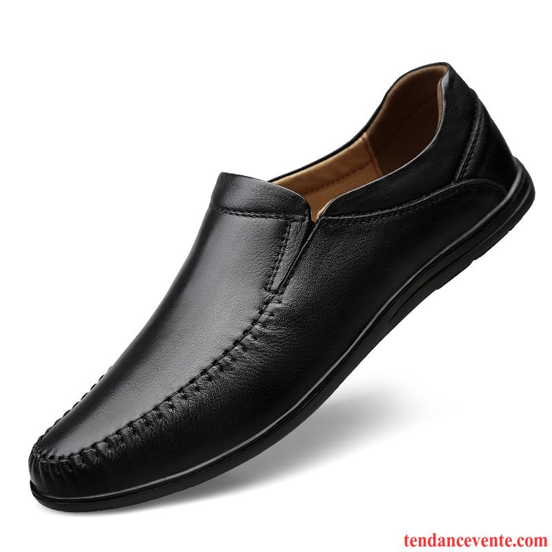 Mocassins Homme Entreprise Slip-on Derbies Semelle Doux Respirant Tous Les Assortis Noir