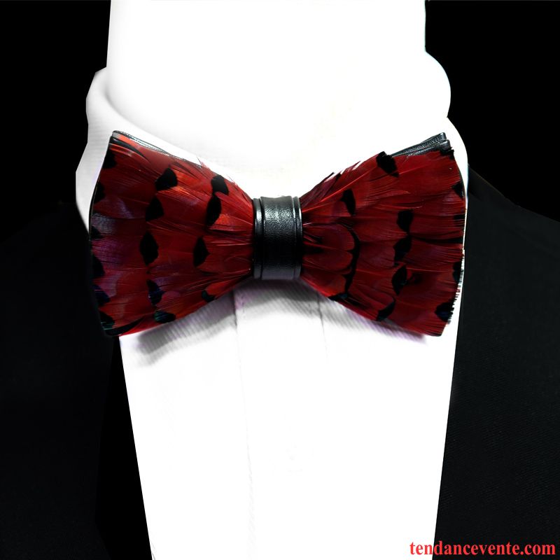 Nœud Papillon Homme Banquet Marier Meilleur Homme Personnalité Femme Le Marié Bordeaux