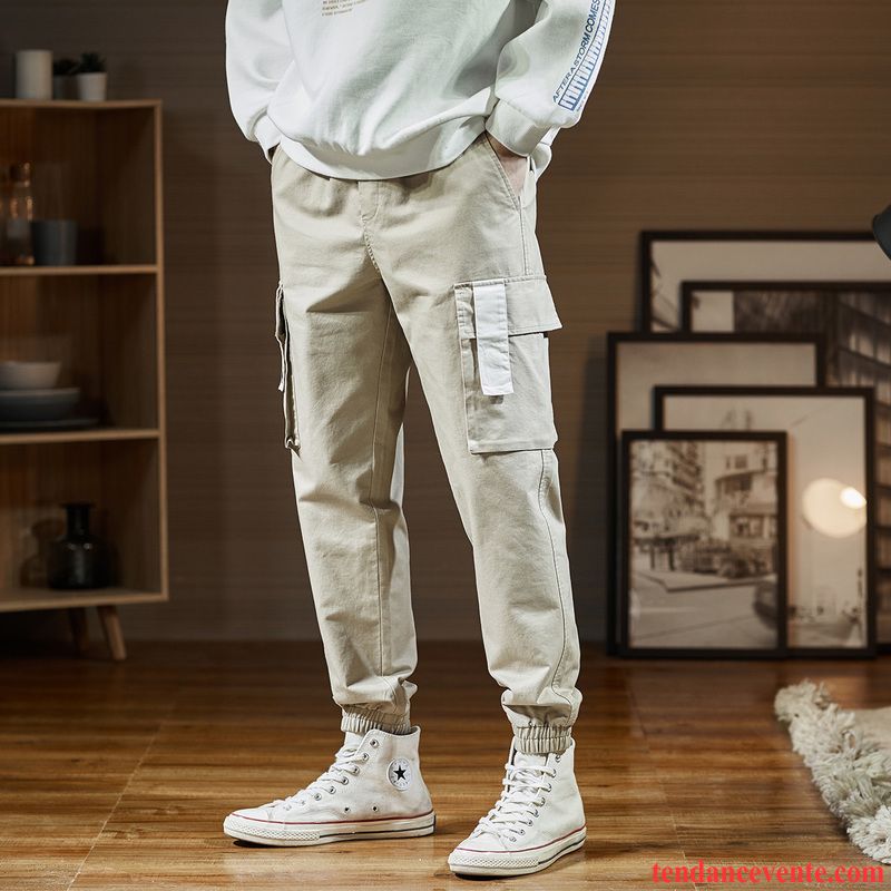 Pantalon Cargo Homme Décontractée Bureau Tendance Légère Printemps