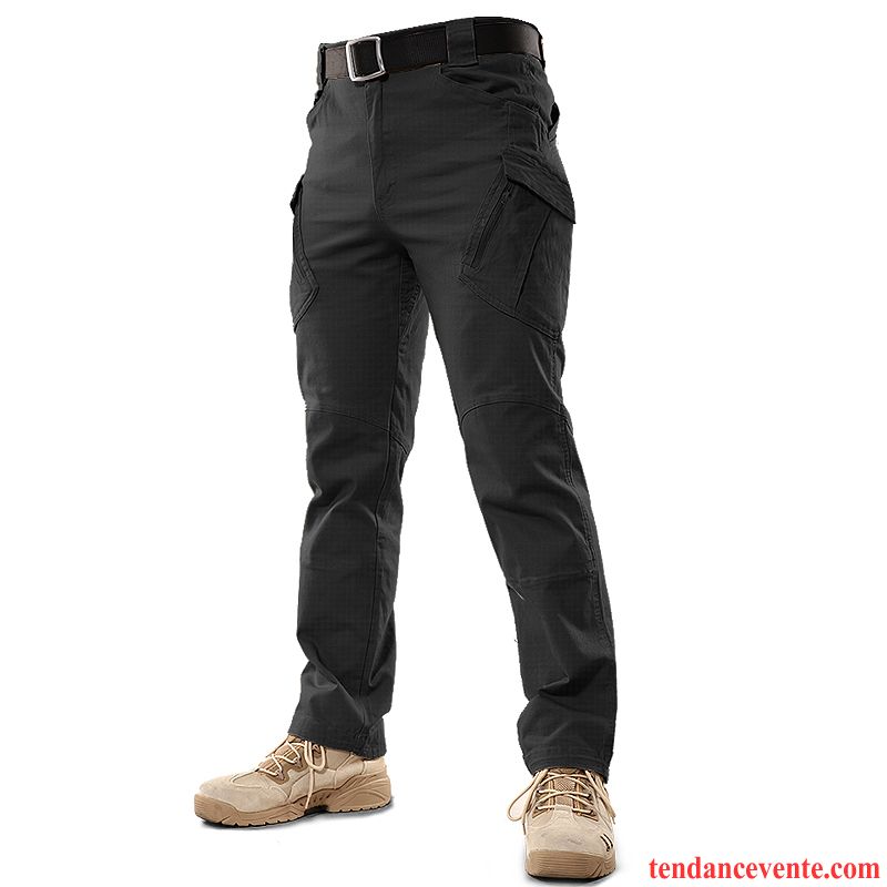 Pantalon Cargo Homme L'automne Beaucoup De Plein Air Bureau Slim Printemps Noir